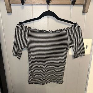 off the shoulder shirt